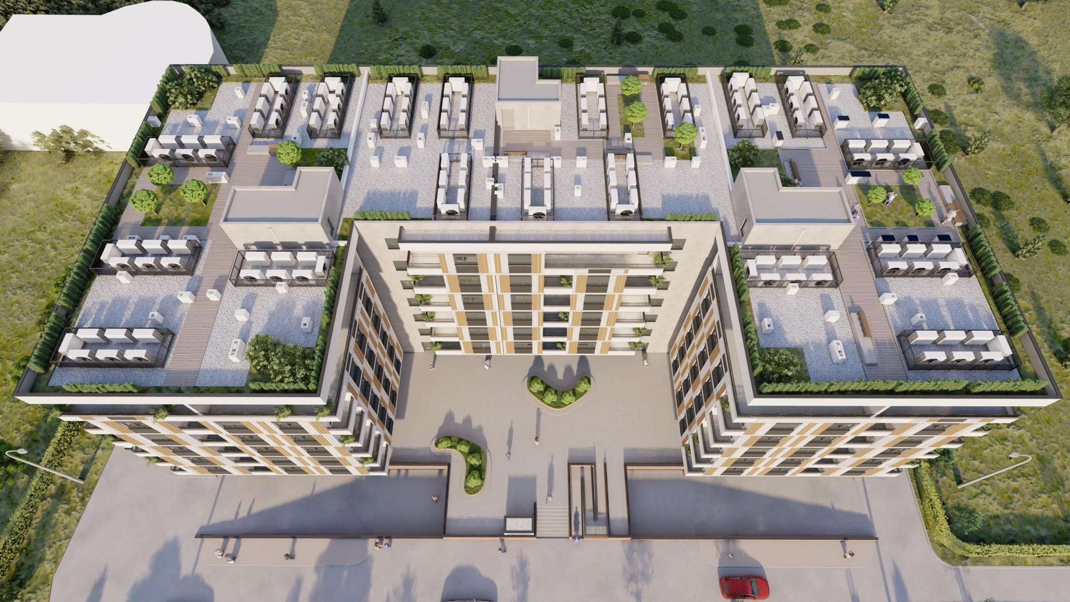 Render objekta Gitros Residence iz drugog ugla